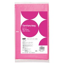 SN50P サニタリーバッグ ピンク 60パックセット 汎用品 (760-9817) 1セット=60パック(1パック=50枚)