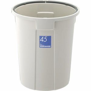 リス DS-986-841-0 WORK&WORK丸ペール 45L 本体 グレー