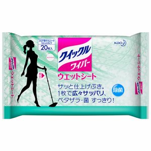 花王 760210 クイックルワイパー ウエットシート (966-2254) 1セット=60枚(20枚×3パック)