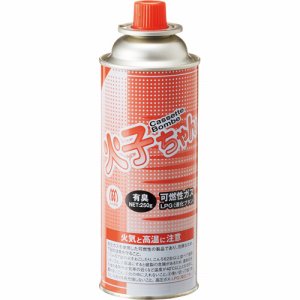 TTS 001144 火子ちゃんボンベ (769-9122) 1セット=4パック(1パック=3本)