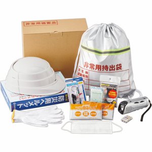 ハピラ BOUSAI06-03 ヘルメット付 EMERGY防災セット A4ボックスファイル型 (368-8904)