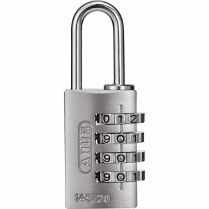 ABUS 145/4D 20MM SILVER ナンバー可変式南京錠 145-4D 20MM シルバー 145 (262-631