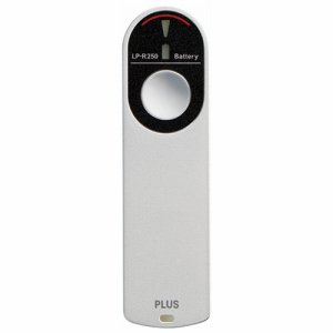 PLUS LP-R250 電池残量表示付レーザーポインター 赤色光 ホワイト (486-4325)