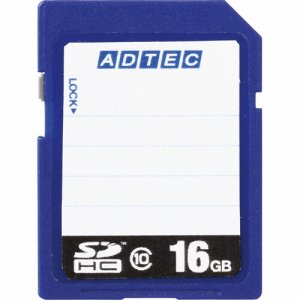 アドテック AD-SDTH16G/10R SDHCメモリカード 16GB CLASS10 インデックスタイプ (488-6051