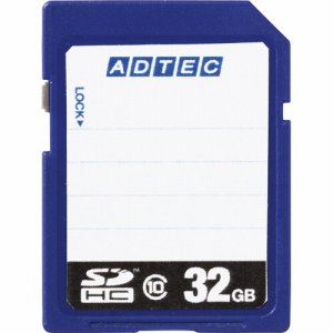 アドテック AD-SDTH32G/10R SDHCメモリカード 32GB CLASS10 インデックスタイプ (488-6068