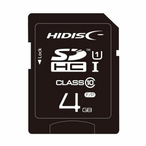 HIDISC HDSDH4GCL10UIJP3 SDHCカード 4GB CLASS10 UHS-I対応 (487-5437)