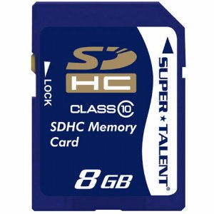 スーパータレント ST08SDC10 SDHCカード CLASS10 8GB (487-5475)