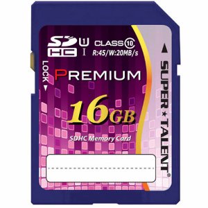 スーパータレント ST16SU1P UHS-I対応SDHCメモリーカード CLASS10 16GB (487-5482)