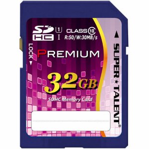 スーパータレント ST32SU1P UHS-I対応SDHCメモリーカード CLASS10 32GB (487-5499)