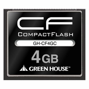 グリーンハウス GH-CF4GC コンパクトフラッシュ 133倍速 4GB (285-1433)