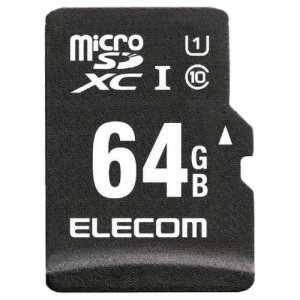 ELECOM MF-CAMR064GU11A ドラレコ /カーナビ向け 車載用MICROSDXCメモリカード 64GB (582
