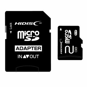HIDISC HDMCSD2GCLJP3 MICROSDカード 2GB SD変換アダプター付き (487-5604)