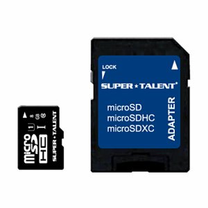 スーパータレント ST08MSU1P UHS-I CLASS10対応 MICROSDHCカード 8GB (487-5512)
