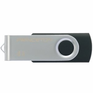 プリンストン PFU-T2KT/32GBK USBフラッシュメモリー 回転式カバー 32GB ブラック (487-7899)