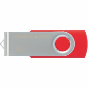 プリンストン PFU-T2KT/32GRD USBフラッシュメモリー 回転式カバー 32GB レッド (487-7905)