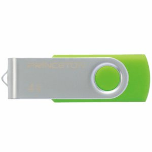 プリンストン PFU-T2KT/32GGR USBフラッシュメモリー 回転式カバー 32GB グリーン (487-7929)
