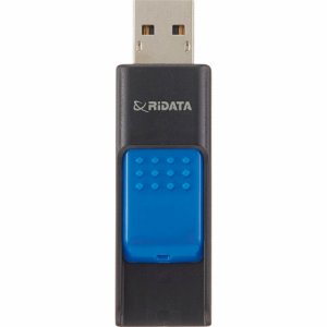 RiDATA RDA-ID50U008GBK/BL ラベル付USBメモリー 8GB ブラック /ブルー (580-1473)