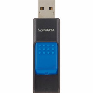 RiDATA RDA-ID50U064GBK/BL ラベル付USBメモリー 64GB ブラック /ブルー (580-1565)