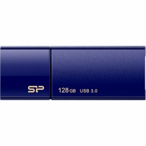 SiliconPower SP128GBUF3B05V1D USB3.0 スライド式フラッシュメモリ 128GB ネイビー (5
