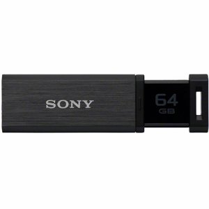 SONY USM64GQX B USBメモリー ポケットビット QXシリーズ ノックスライド式高速 64GB ブラック (389