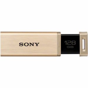 SONY USM128GQX N USBメモリー ポケットビット QXシリーズ ノックスライド式高速 128GB ゴールド (4