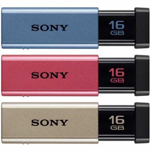SONY USM16GT 3C USBメモリー ポケットビット カラーミックスパック 16GB (488-6532) 1セット=