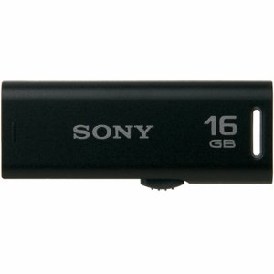SONY USM16GR B スライドアップ USBメモリー ポケットビット 16GB ブラック キャップレス