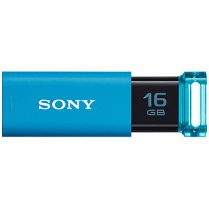 SONY USM16GU L USBメモリー ポケットビット Uシリーズ 16GB ブルー (481-2708)