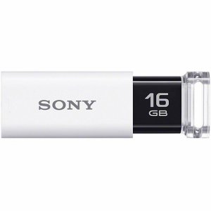 SONY USM16GU W USBメモリー ポケットビット Uシリーズ 16GB ホワイト (481-2715)