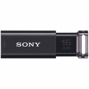 SONY USM16GU B USBメモリー ポケットビット Uシリーズ 16GB ブラック (485-8027)