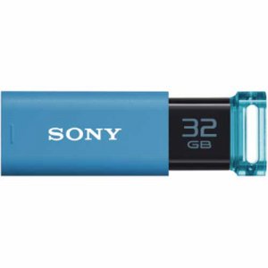 SONY USM32GU L USBメモリー ポケットビット Uシリーズ 32GB ブルー (488-6563)