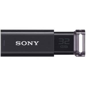 SONY USM32GU B USBメモリー ポケットビット Uシリーズ 32GB ブラック (486-4684)