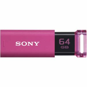 SONY USM64GU P USBメモリー ポケットビット Uシリーズ 64GB ピンク (488-6587)