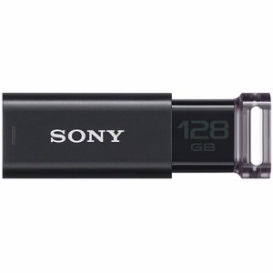 SONY USM128GU B USBメモリー ポケットビット Uシリーズ 128GB ブラック (487-5864)