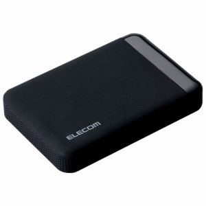 ELECOM ELP-EEN010UBK セキュリティ対策用ポータブルハードディスク 1TB (485-9505)