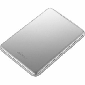 BUFFALO HD-PUS1.0U3-SVD USB 3.1 (Gen1)対応 アルミ素材&薄型ポータブルHDD 1TB シル