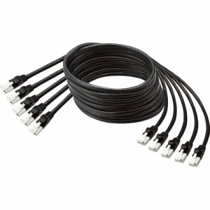 TTBK5EX5TA 爪折れ防止LANケーブル(CAT5E) ブラック 5m 5本パック 汎用品 (240-5612) 1パック