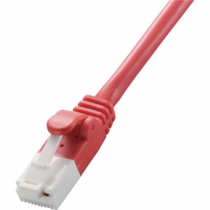 Elecom Ld Ctt R5 Rs Cat5e対応ツメ折れ防止lanケーブル レッド 5m オフィネット