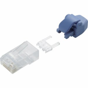 ELECOM LD-6RJ45T10/TP RJ45コネクタ(CAT6 単線ヨリ線共通) (245-3125) 1パック＝10個