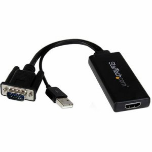 StarTech.com VGA2HDU VGA-HDMI変換アダプター(USBオーディオ&バスパワー対応) ポータブルアナログ