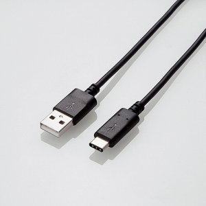 ELECOM MPA-AC10NBK USB2.0ケーブル(認証品・A-C) 1.0M ブラック (245-0575)