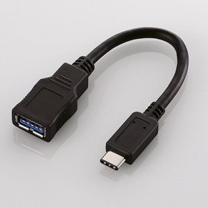 ELECOM USB3-AFCM01BK TYPE-C変換ケーブル ブラック (244-3140)