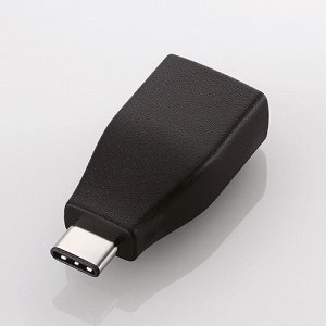 ELECOM USB3-AFCMADBK TYPE-C変換アダプタ ブラック (245-8953)