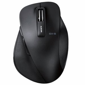ELECOM M-XGL10DBBK EX-G ワイヤレスBLUELEDマウス Lサイズ ブラック (244-0798)