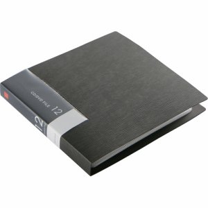 バッファロー BSCD01F12BK CD&DVDファイルケース ブックタイプ 12枚収納 ブラック (148-4281)