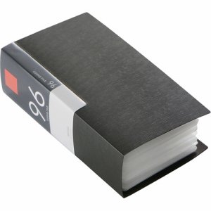 バッファロー BSCD01F96BK CD&DVDファイルケース ブックタイプ 96枚収納 ブラック (244-6653)
