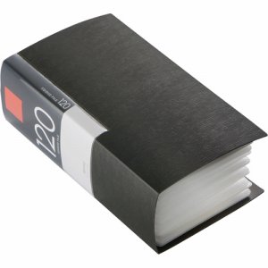 バッファロー BSCD01F120BK CD&DVDファイルケース ブックタイプ 120枚収納 ブラック (241-2061)