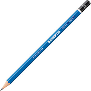 ステッドラー 100-2B マルス ルモグラフ 製図用高級鉛筆 2B 12本セット (711-7091) 1ダース=12本