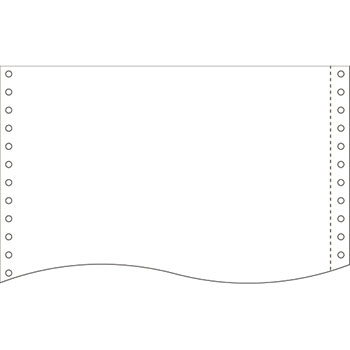 小林クリエイト R1511B-N 再生紙フォーム 古紙70% 15×11インチ 白紙･1P 10000折セット (921-184