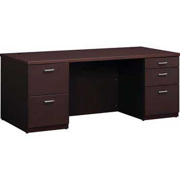 KVPM-19DEW 両袖デスク 幅1800 ダークオーク